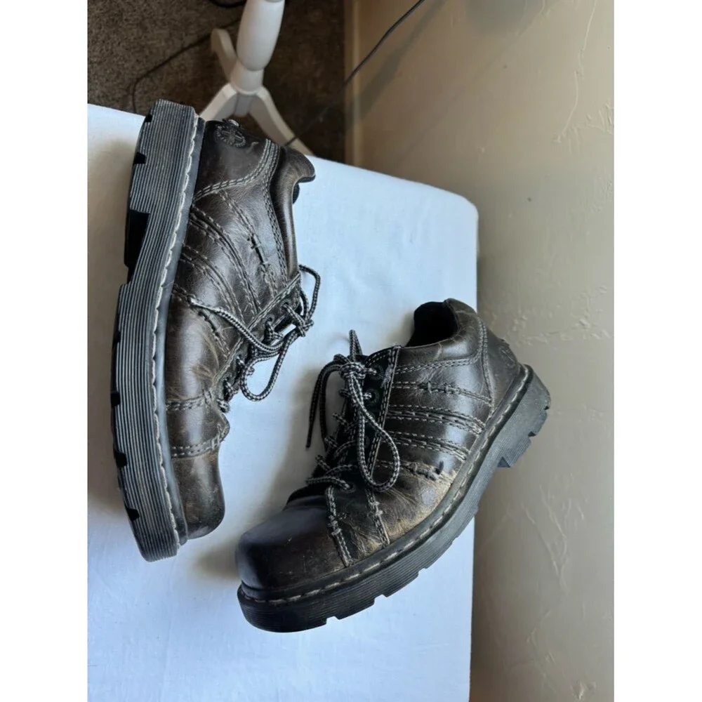 Dr. Martens Y2K Vintage Lace Up Platform Chunky Leather Keith Oxford Shoe 10